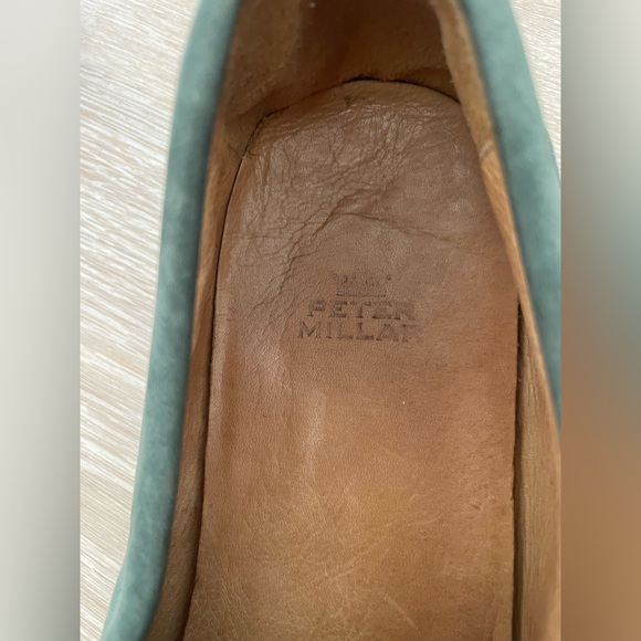 Peter Millar Men’s Suede Bit Loafers Green 11.5 Preppy Classic Business Dress - Picture 3 of 14